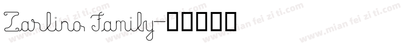 Zarlino Family字体转换